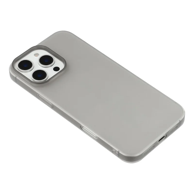 Funda X-LEVEL para iPhone 16 Pro Resistente a Rayones, Carcasa Trasera Delgada de PC - Negro Transparente