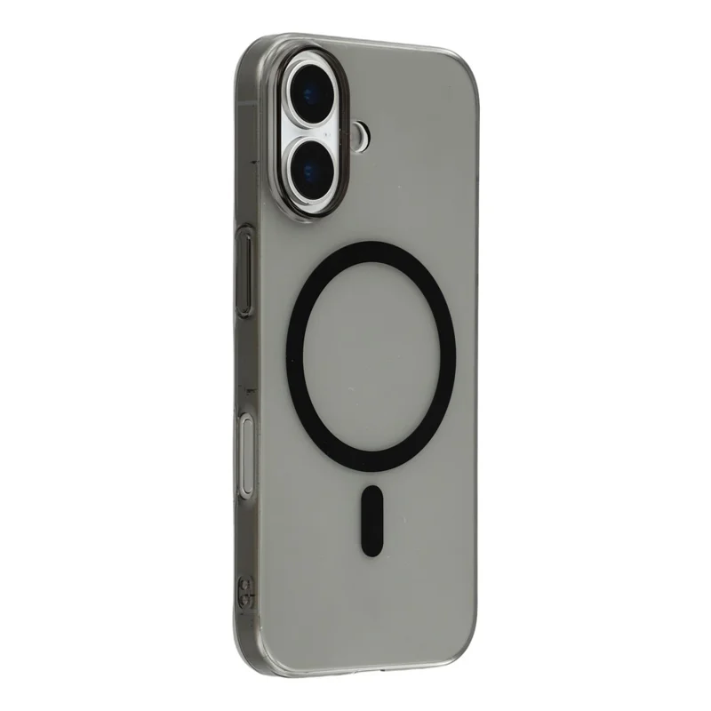 X-LEVEL Para Capa de iPhone 17 Compatível com MagSafe Traseira Clara Slim Hard PC Capa de Telefone - Transparente Preto
