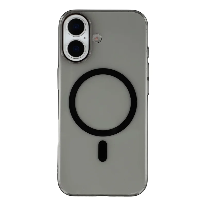 X-LEVEL Para Capa de iPhone 17 Compatível com MagSafe Traseira Clara Slim Hard PC Capa de Telefone - Transparente Preto