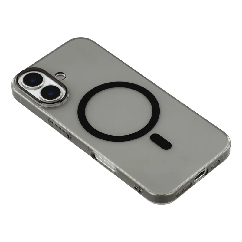 X-LEVEL Para Capa de iPhone 17 Compatível com MagSafe Traseira Clara Slim Hard PC Capa de Telefone - Transparente Preto