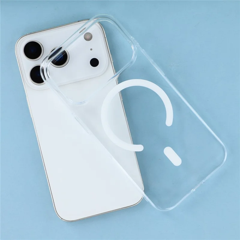 X-LEVEL For iPhone 17 Pro Case Compatible with MagSafe Clear Back Slim Hard PC Phone Cover - Transparent