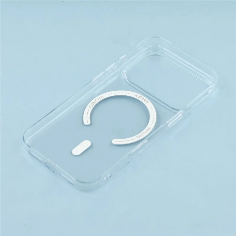 X-LEVEL For iPhone 17 Pro Case Compatible with MagSafe Clear Back Slim Hard PC Phone Cover - Transparent