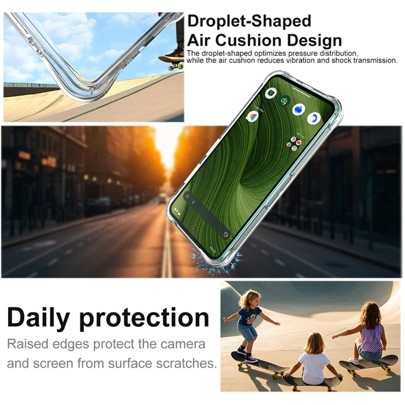 IMAK Für Fairphone (Gen. 6) Hülle TPU Handyhülle mit Airbag Stoßschutz - Transparent