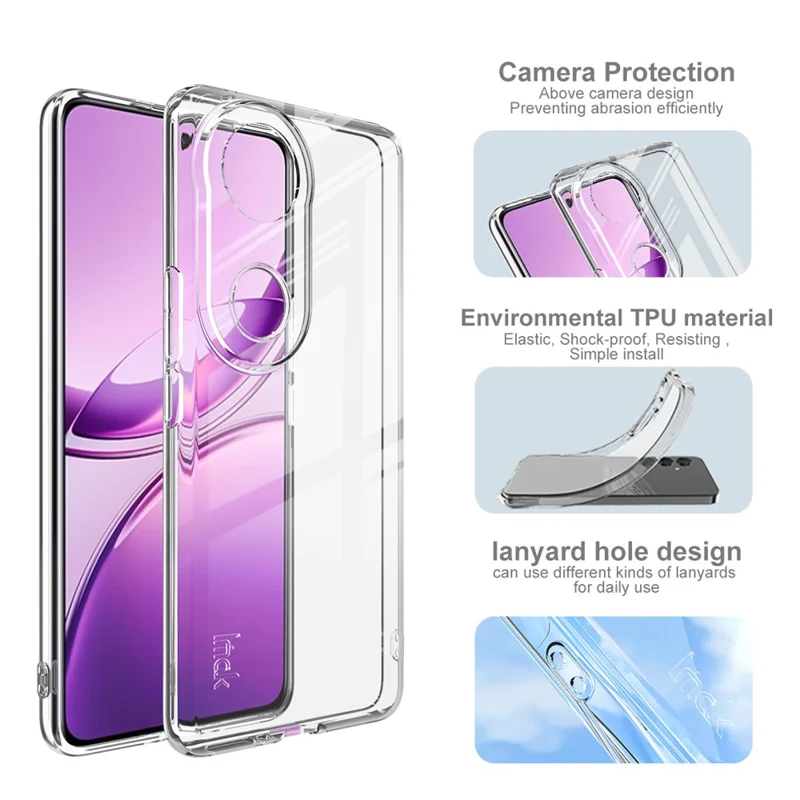 IMAK UX-5 Series For vivo V50 5G / V50e 5G Case Shockproof TPU Clear Slim Back Shell