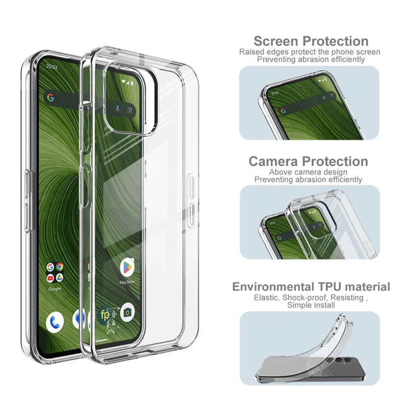 IMAK UX-10 Serie für Fairphone (Gen. 6) Transparente Handyhülle Weiche TPU Rückseite