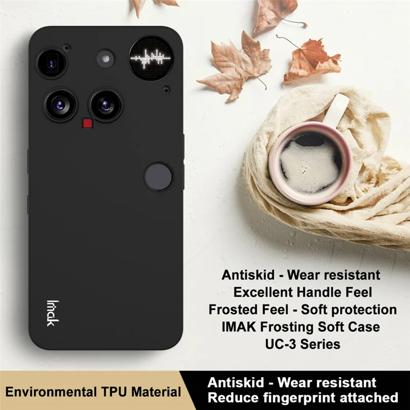Capa IMAK UC-3 para Nothing Phone (3) 5G - Case Fosca Anti-Impressões Digitais em TPU Macio