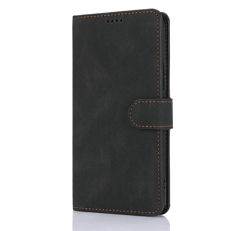 Cover per iPhone 17 in Pelle PU con Porta Carte e Supporto - Nero