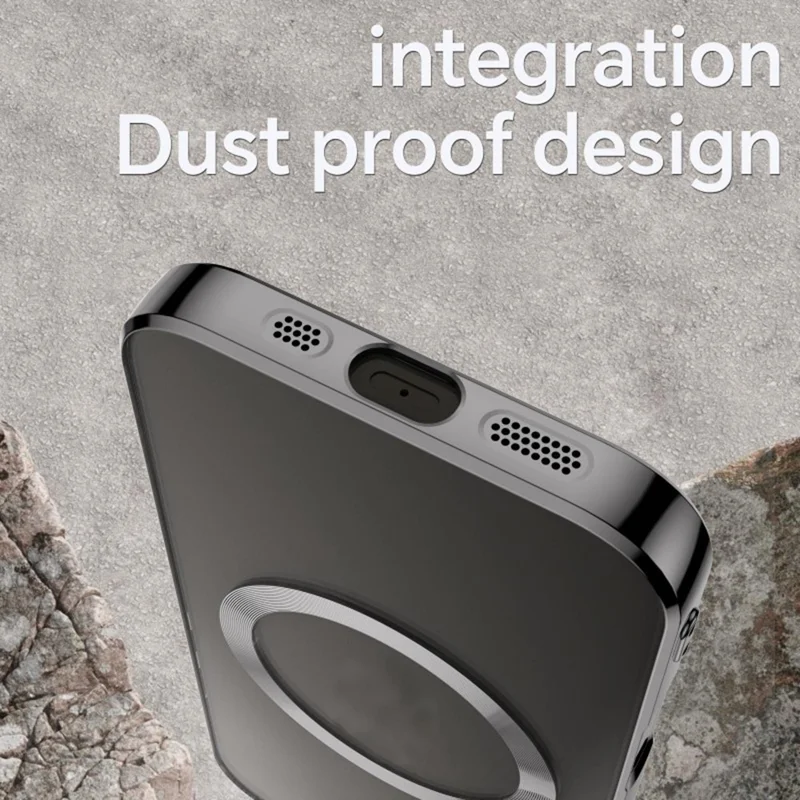 WANLONFENG WX Serie für iPhone 17 Magnetische Hülle TPU Handyhülle mit 2 Stück Schutzfolie / Objektivschutz - Schwarz