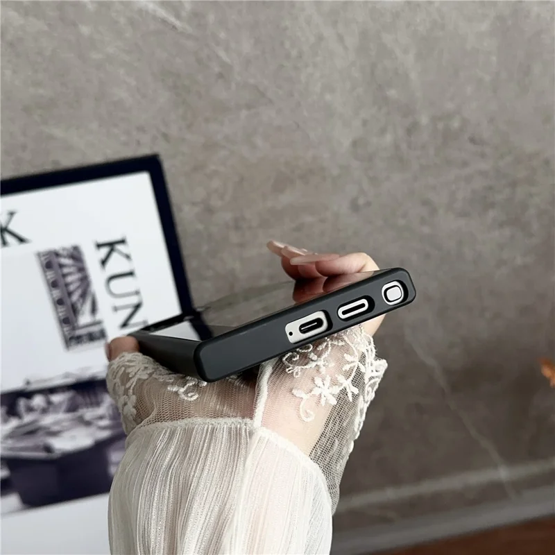For Samsung Galaxy S25 Ultra E Ink Phone Cover 4-Color Display Pattern Customized Case - Black