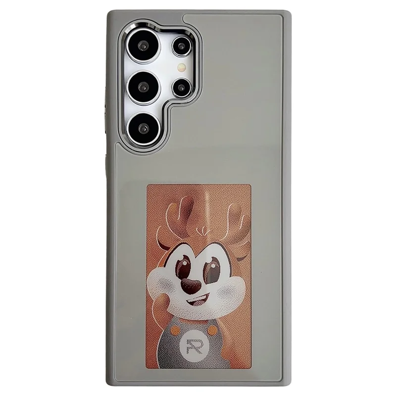 For Samsung Galaxy S25 Ultra E Ink Phone Cover 4-Color Display Pattern Customized Case - Grey