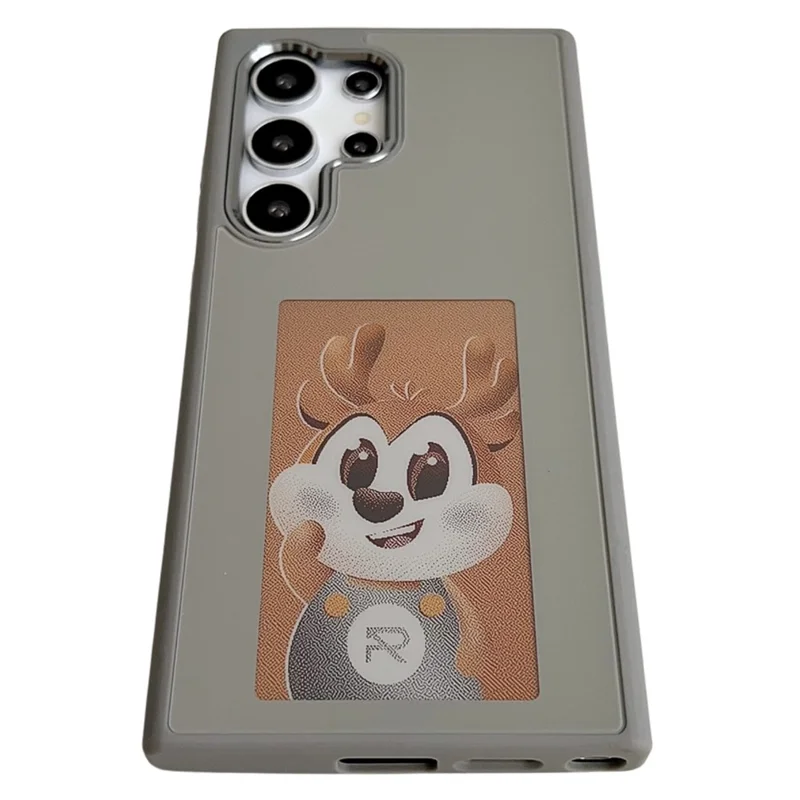 For Samsung Galaxy S25 Ultra E Ink Phone Cover 4-Color Display Pattern Customized Case - Grey