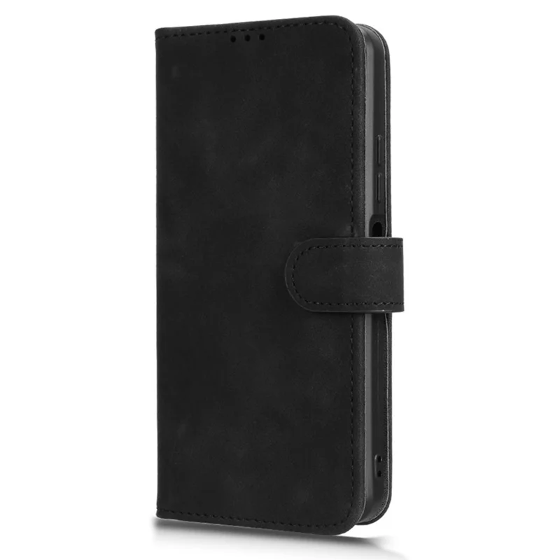 Pour Oukitel C65 Pro / C65 Étui en Cuir Effet Peau Antichoc Portefeuille Housse de Téléphone Rabattable - Noir