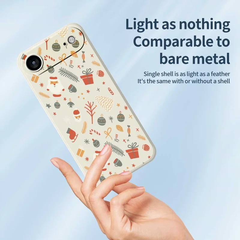 Per iPhone 17 Air Case Caramelle Regali Motivo Stampa Bordo Dritto TPU Custodia Posteriore del Telefono - Verde