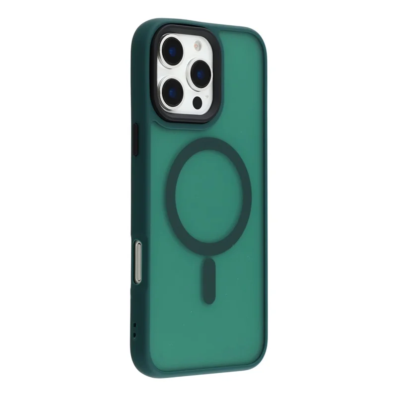 Étui pour iPhone 16 Pro Max compatible avec MagSafe Revêtement en PC + TPU - Vert
