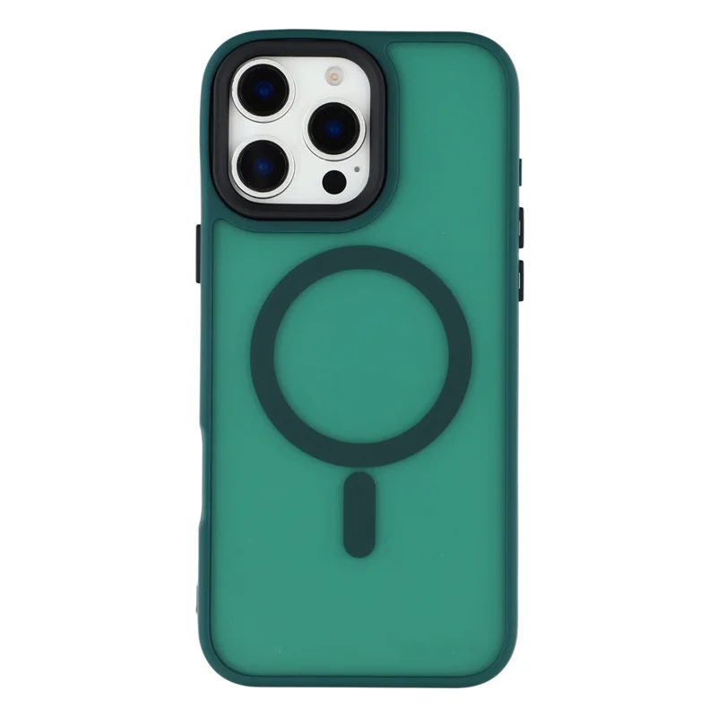 Étui pour iPhone 16 Pro Max compatible avec MagSafe Revêtement en PC + TPU - Vert