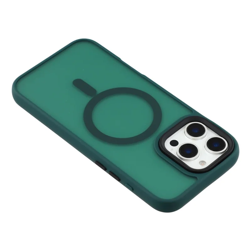 Étui pour iPhone 16 Pro Max compatible avec MagSafe Revêtement en PC + TPU - Vert