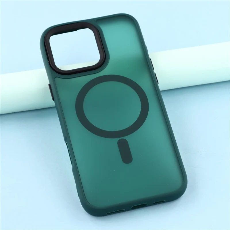 Étui pour iPhone 16 Pro Max compatible avec MagSafe Revêtement en PC + TPU - Vert