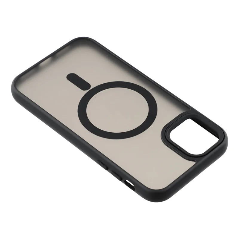 For iPhone 11 Case Compatible with MagSafe Skin-Touch PC + TPU Phone Cover - Black