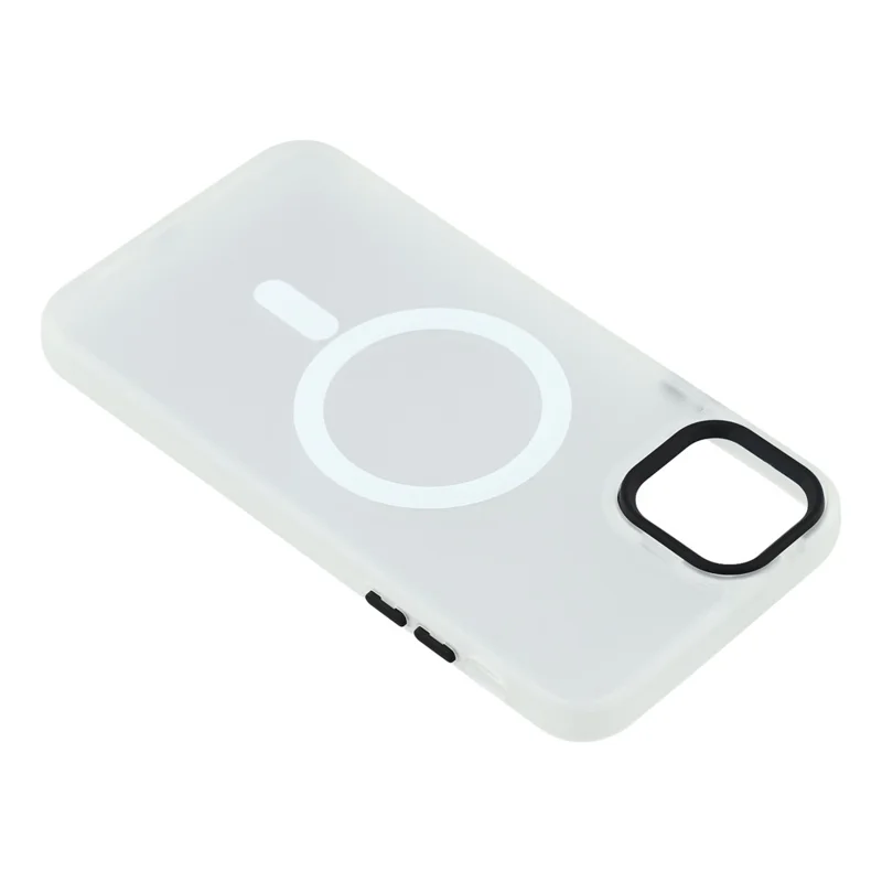 Cover per iPhone 11 Pro Max Compatibile con MagSafe, Custodia in PC + TPU Effetto Skin-Touch - Bianco Trasparente