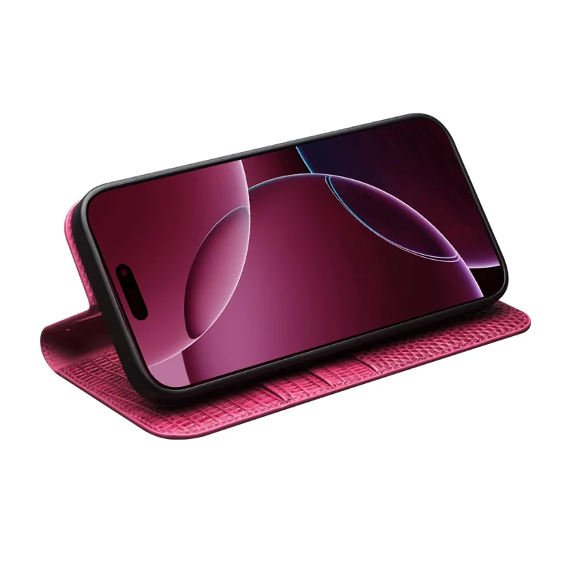 QIALINO Per iPhone 17 Pro Custodia Portafoglio in Pelle di Mucca Effetto Coccodrillo Antiurto
