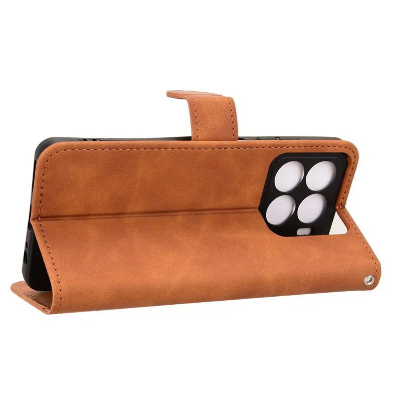 For ZTE Blade A56 Leather Case Skin Feel Anti Drop Wallet Flip Phone Cover - Brown