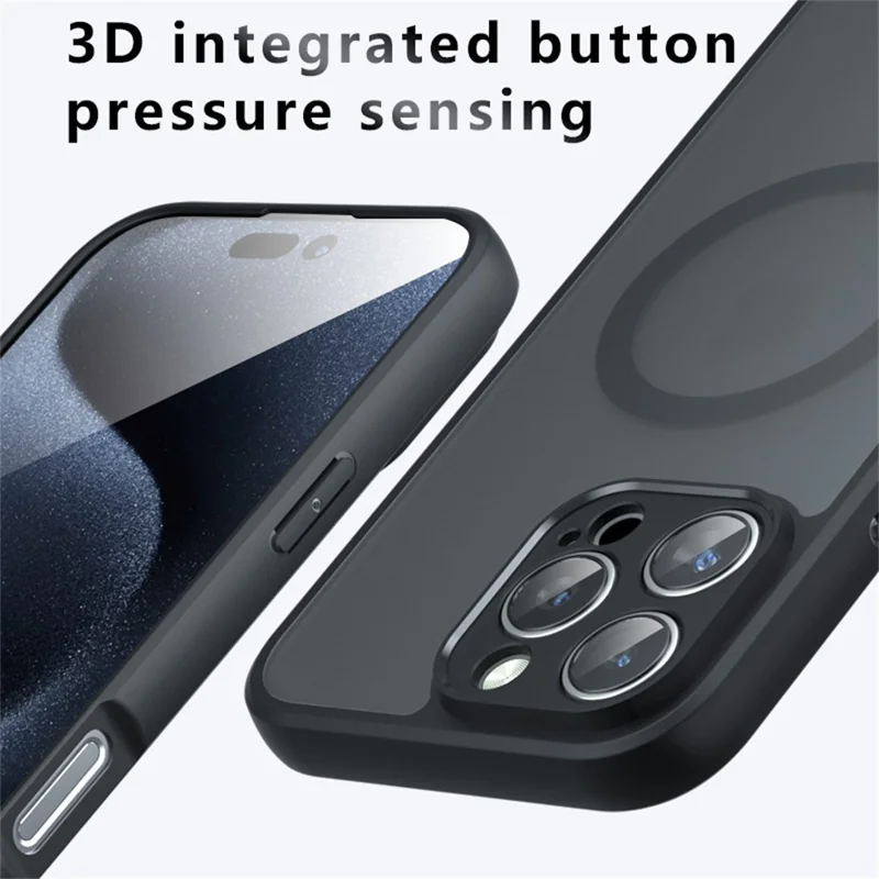 Für iPhone 16 Pro Hülle Kompatibel mit MagSafe TPU + PC Matte Skin Touch Handyhülle