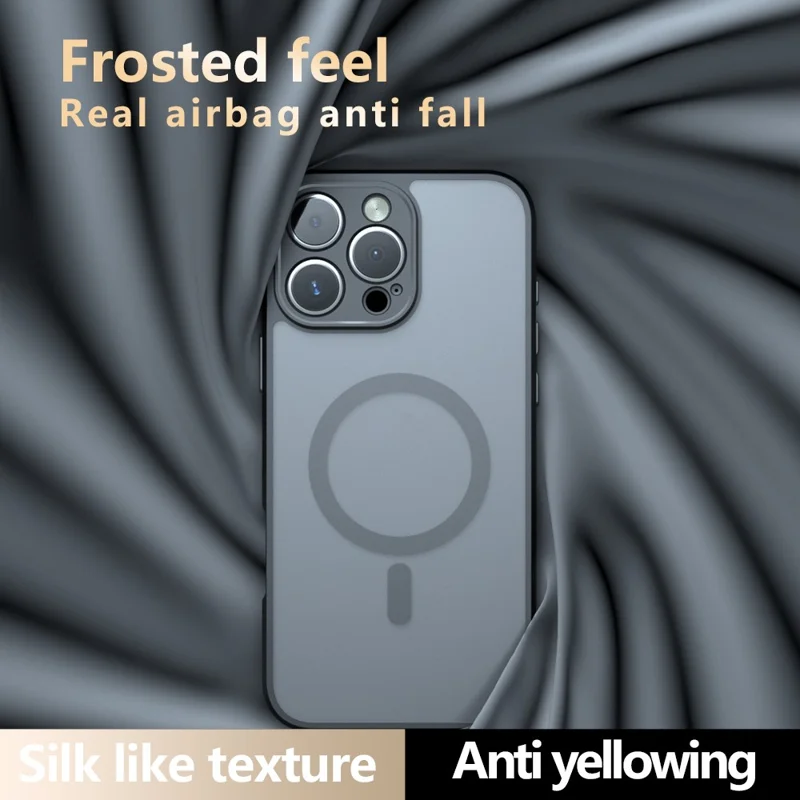 Für iPhone 16 Pro Hülle Kompatibel mit MagSafe TPU + PC Matte Skin Touch Handyhülle