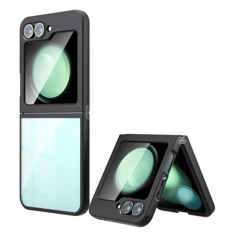 Für Samsung Galaxy Z Flip5 5G Hülle TPU + PC Stoßfeste Transparente Handyhülle