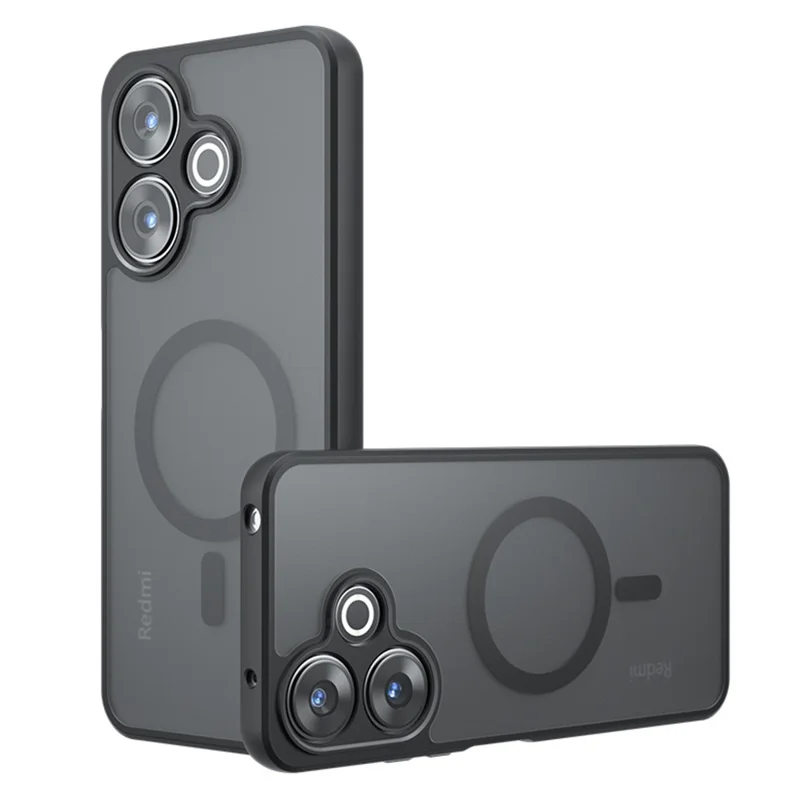 Capa Magnética para Xiaomi Redmi 13 5G / 13 4G / Poco M6 4G / M6 Plus 5G com Acabamento Fosco e Toque Acetinado