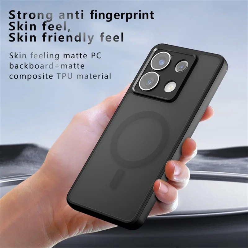 Magnetic Case for Xiaomi Redmi Note 13 Pro 4G Matte Skin Touch Phone Cover