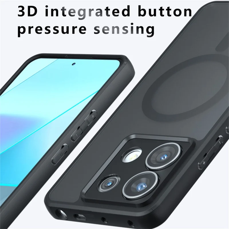 Magnetic Case for Xiaomi Redmi Note 13 Pro 4G Matte Skin Touch Phone Cover