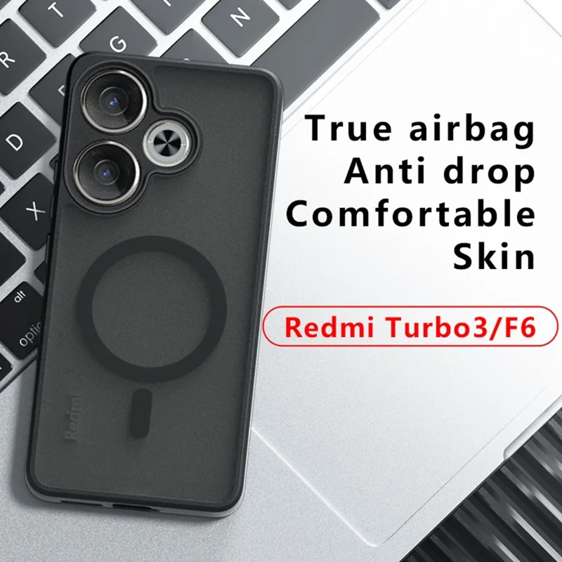 Cover per Xiaomi Poco F6 5G / Turbo 3 5G con Custodia Magnetica e Finitura Opaca al Tocco