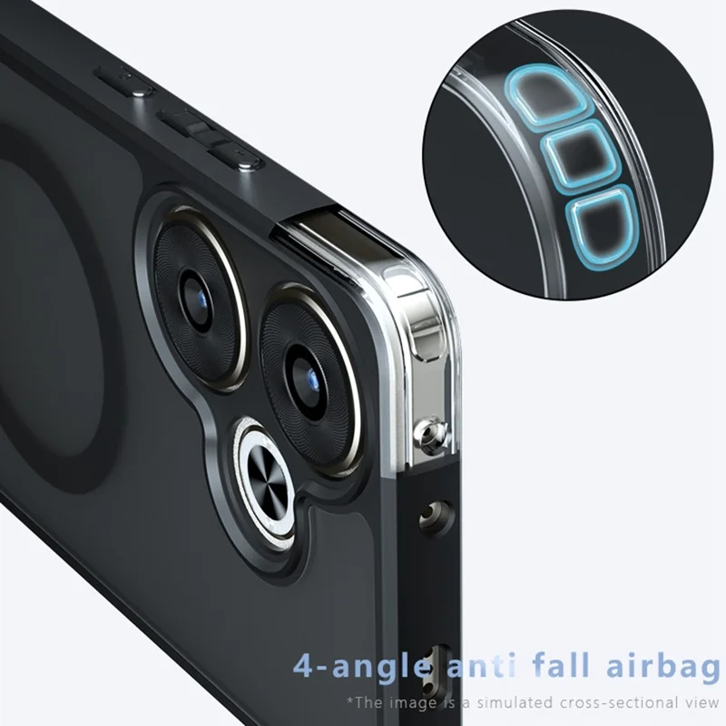 Cover per Xiaomi Poco F6 5G / Turbo 3 5G con Custodia Magnetica e Finitura Opaca al Tocco