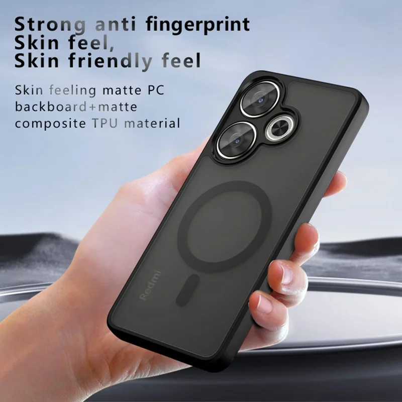 Cover per Xiaomi Poco F6 5G / Turbo 3 5G con Custodia Magnetica e Finitura Opaca al Tocco