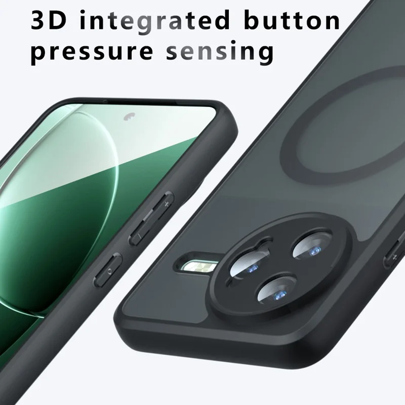 Чехол для Xiaomi Redmi K80 Pro 5G / Poco F7 Ultra 5G, совместимый с MagSafe, из матового TPU и поликарбоната с приятным тактильным покрытием
