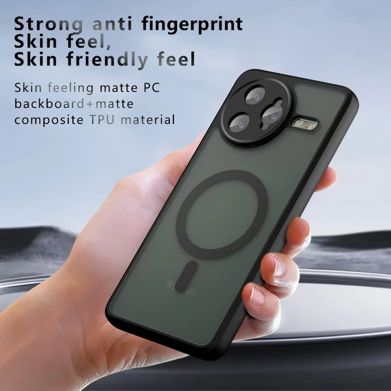 Чехол для Xiaomi Redmi K80 Pro 5G / Poco F7 Ultra 5G, совместимый с MagSafe, из матового TPU и поликарбоната с приятным тактильным покрытием