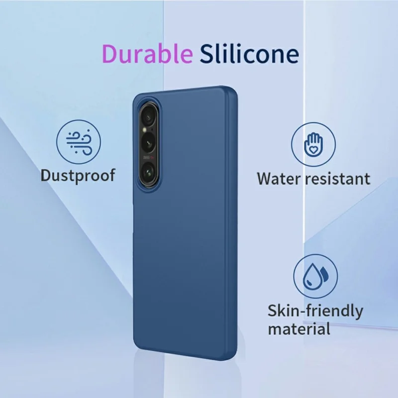 Étui Sony Xperia 1 VII en TPU souple Antichoc Protection de téléphone - Bleu