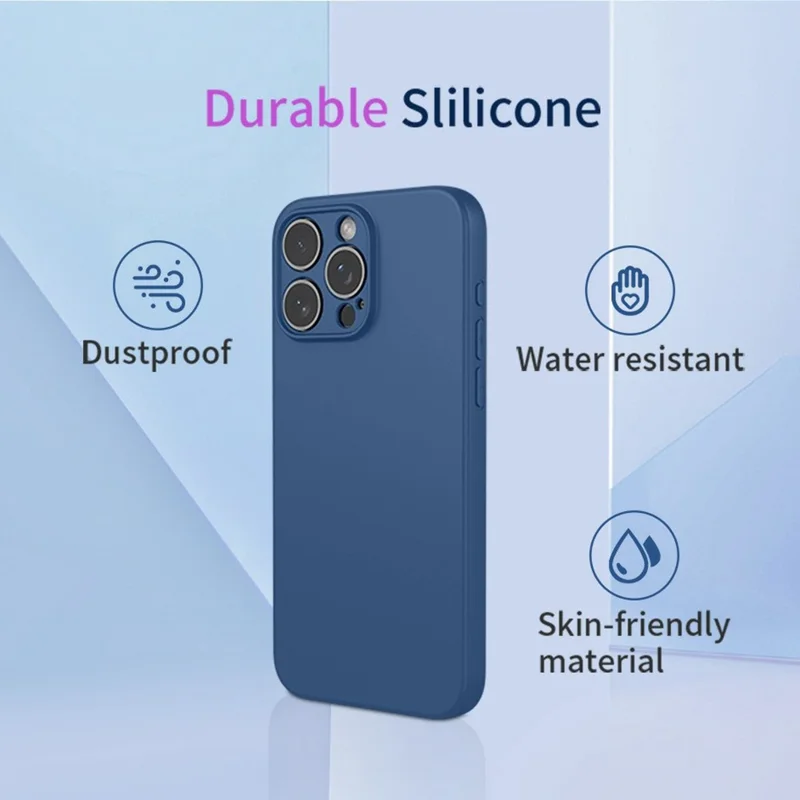 Per iPhone 16 Pro Max Custodia Soft TPU Antiurto Custodia Protettiva - Blu