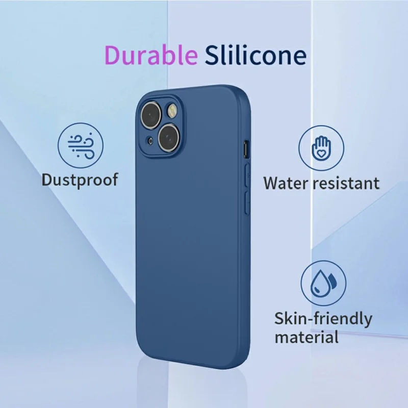 Handyhülle für iPhone 15 - Weiche TPU Stoßfeste Schutzhülle - Blau