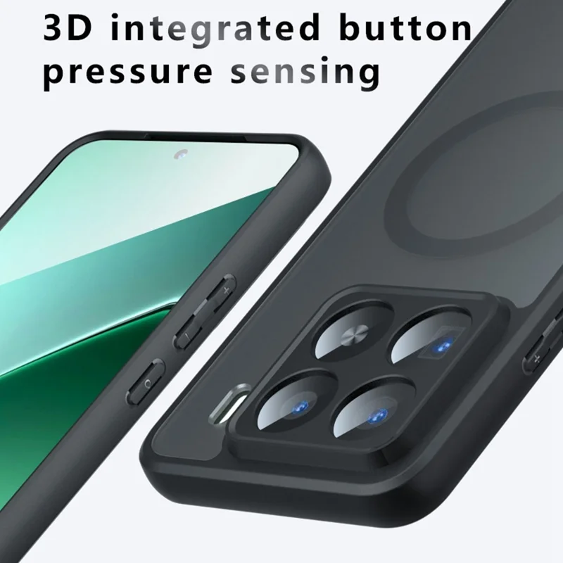 Für Xiaomi 15 Pro Hülle Kompatibel mit MagSafe TPU + PC Matte Soft-Touch Handyhülle