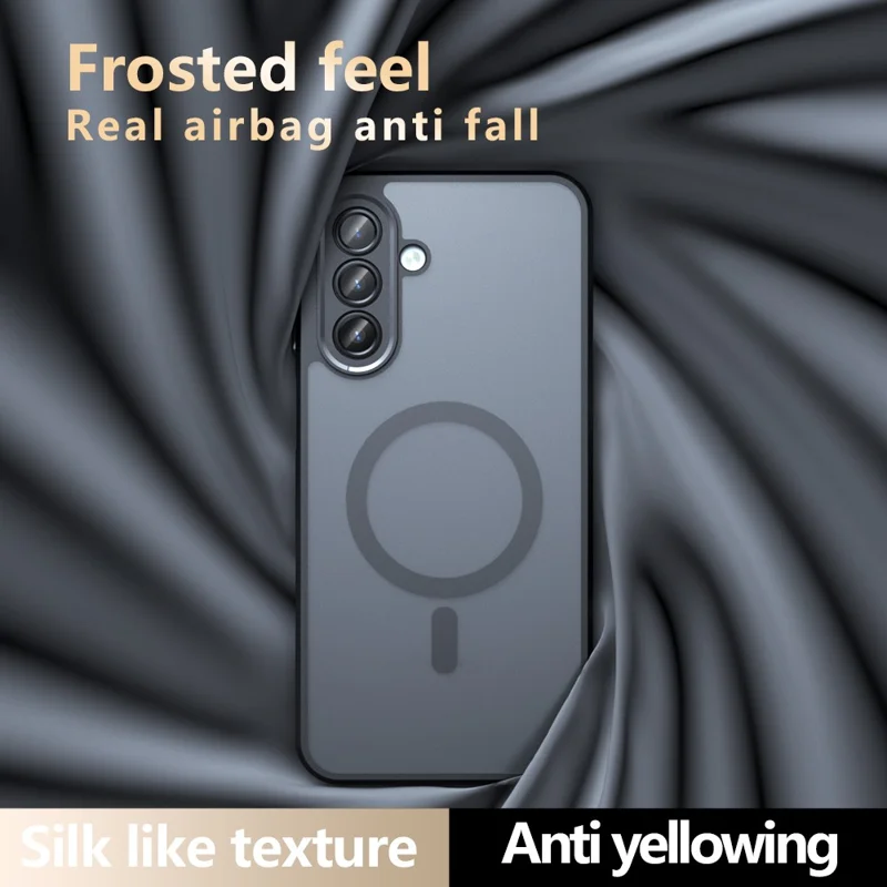 Cover per Samsung Galaxy A17 5G Compatibile con MagSafe, Custodia in TPU + PC Opaca con Effetto Soft-Touch