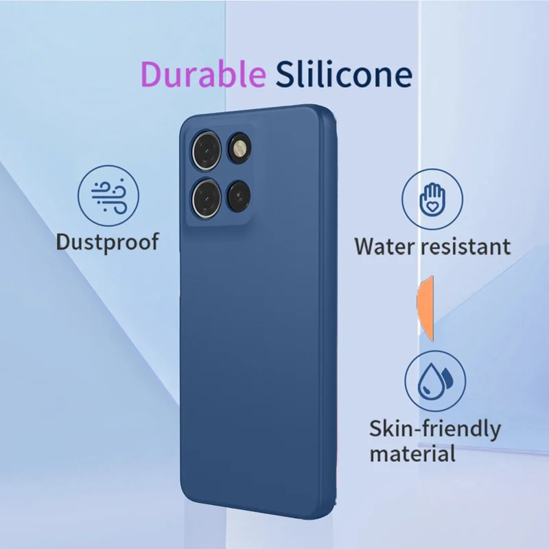 Чехол для Motorola Moto G15 4G / G15 Power 4G - Мягкий TPU противоударный защитный чехол - Синий