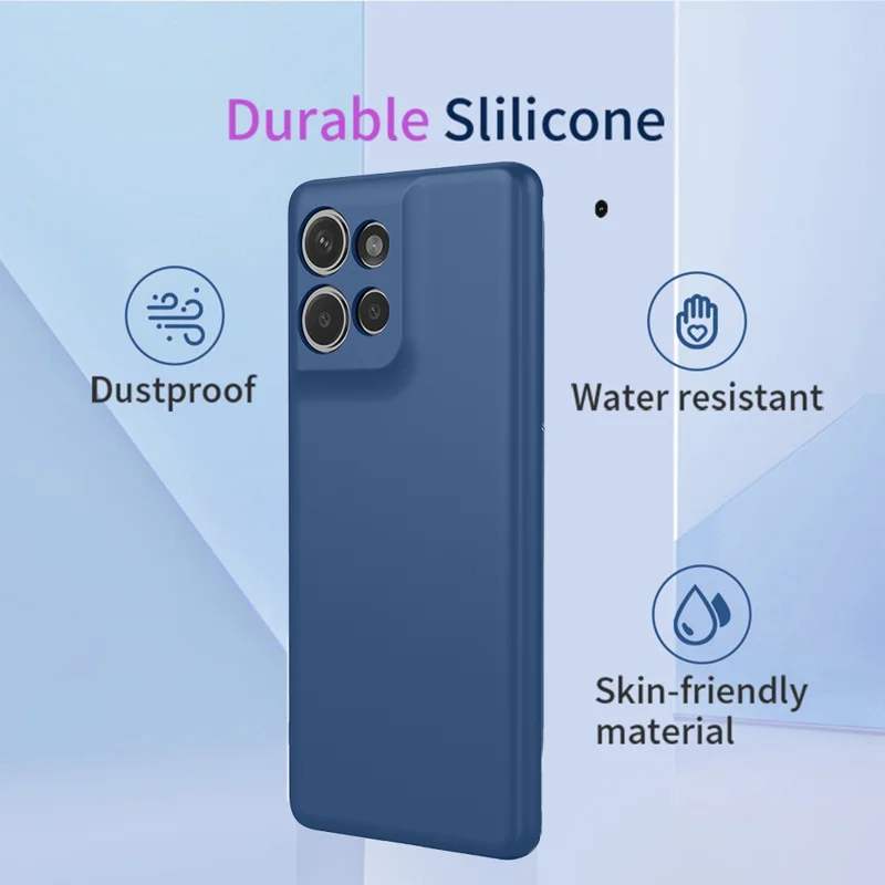 Cover per Motorola Moto G75 5G - Custodia Protettiva Antiurto in TPU Morbido - Blu
