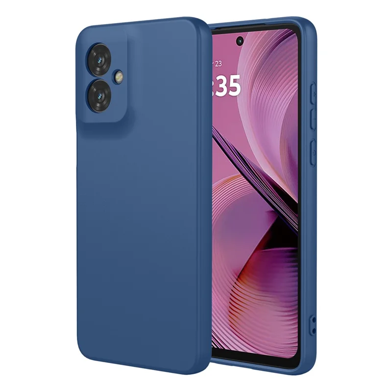 Чехол для Motorola Moto G55 5G - мягкий TPU противоударный защитный чехол для телефона - Синий