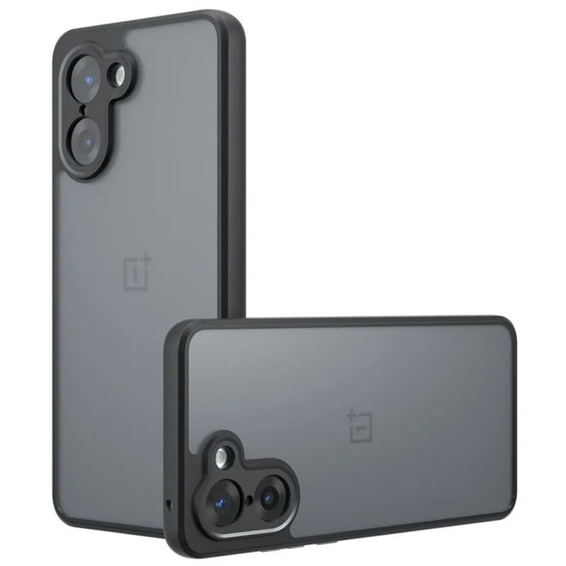 Für OnePlus Ace 5 Racing 5G / Nord CE5 5G Hülle Skin-Touch TPU + PC Matte Handyhülle, Transparent Schwarz