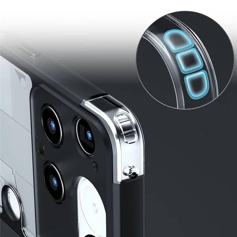 For Nothing Phone (3) 5G Case TPU + PC Shockproof Clear Phone Cover