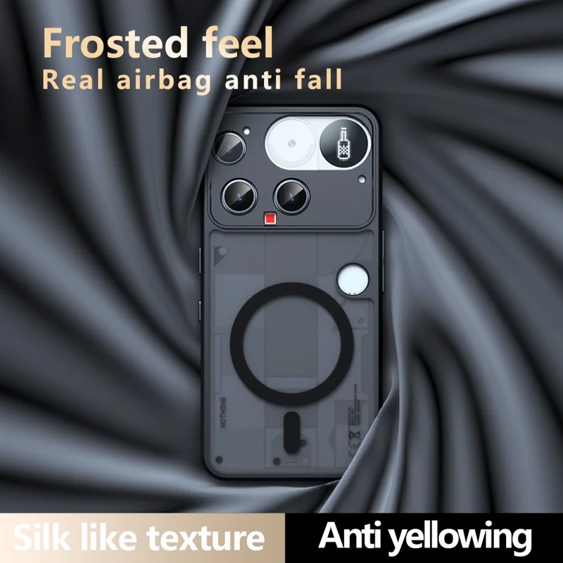 Cover per Nothing Phone (3) 5G Compatibile con MagSafe, Cover per Telefono in TPU + PC Opaco con Effetto Soft-Touch