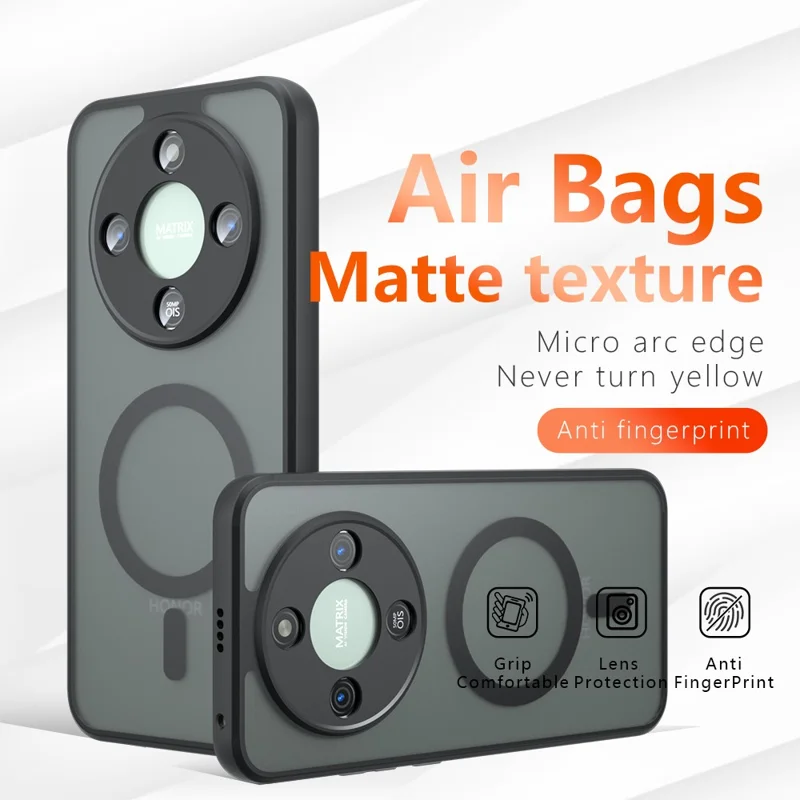 Étui For Honor X70 5G Compatible avec MagSafe TPU + PC Finition Mate au Toucher Doux pour Téléphone