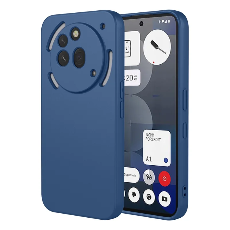Cover per Nothing Phone (3a) Pro Custodia Morbida TPU Antiurto Protettiva per Telefono - Blu