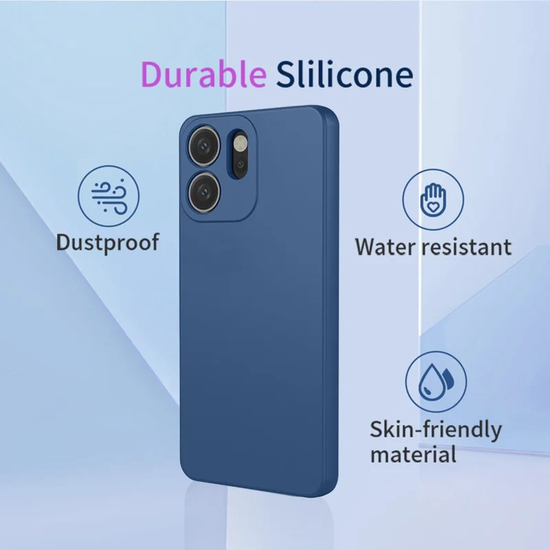 For Oppo Reno14 F 5G Case Soft TPU Shockproof Protective Phone Cover - Blue